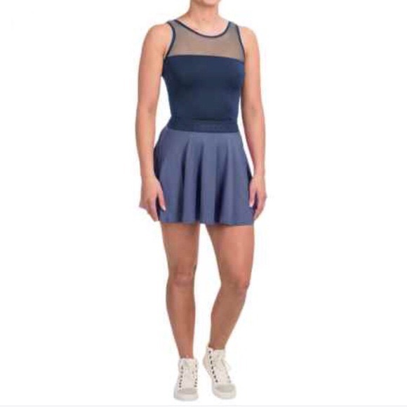 Reebok Athletic Tennis Dress Blue Mesh Keyhole SZ M - Picture 7 of 7